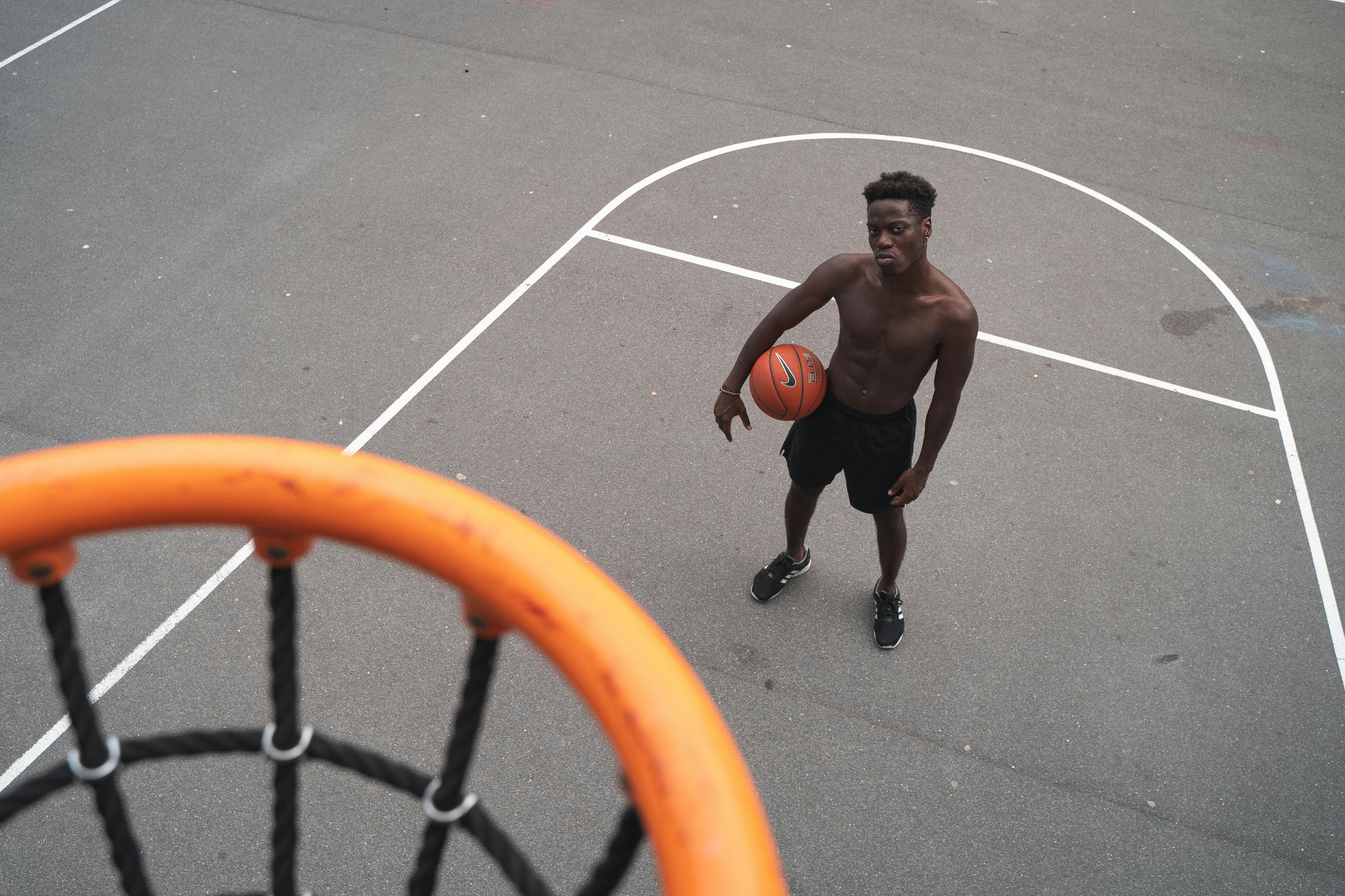 Basketball player thinking